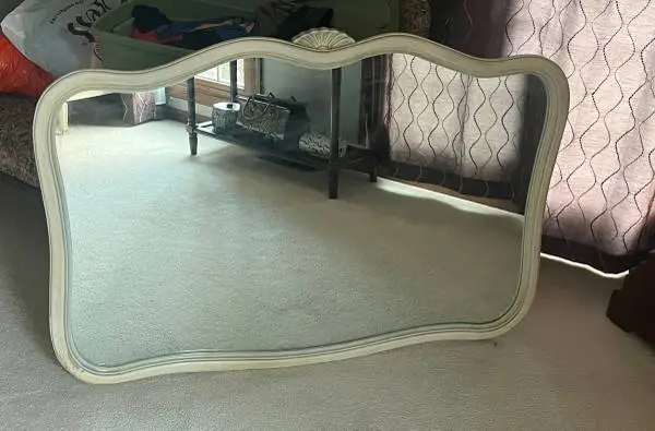 FRENCH PROVINCIAL MIRROR - LARGE WALL MIRROR -EUC