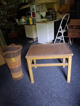Sets of Wicker furniture white and brown