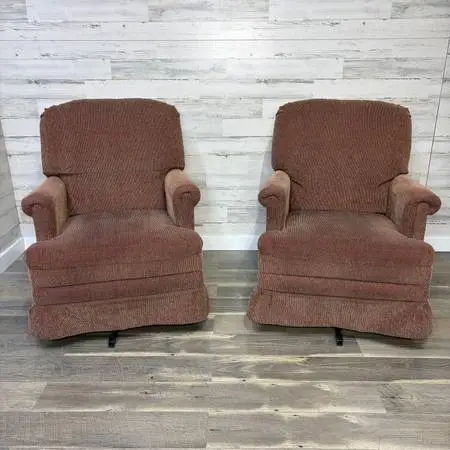 Set Of 2 Vintage Rocking/Swivel Chairs *delivery available*