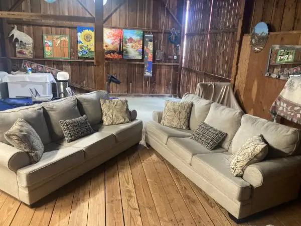 2 Ashley Furniture couches - sofas