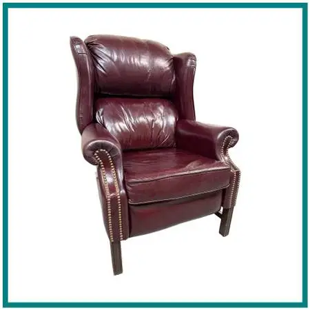 Bradington Young Chippendale Hi-leg Recliner, Burgundy. Estimated Pric