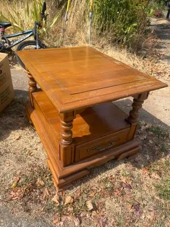Solid Maple End Table