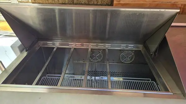 Deli Salad Prep Station with 3 door fridge