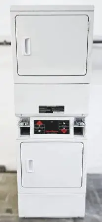 Speed Queen Coin Operated Double Dryer stackable commercial gas unit !