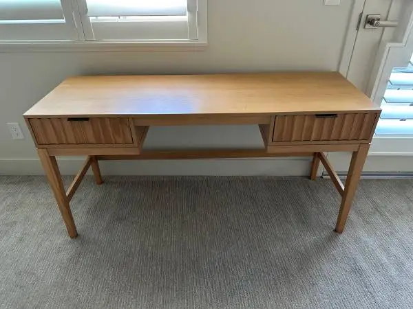 Thousand Oaks Wood Scalloped Desk - Threshold™ designed with Studio Mc