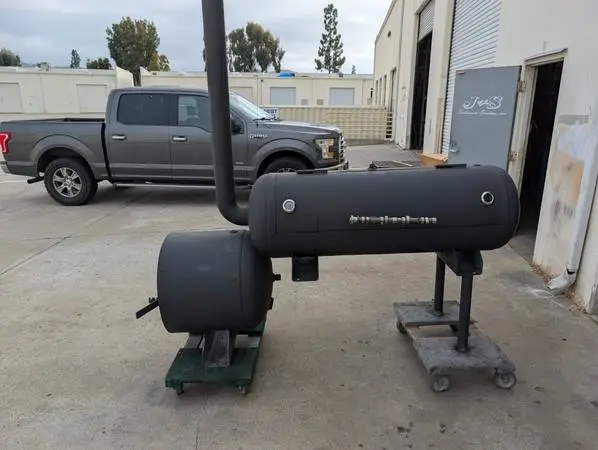 Custom reverse flow smoker
