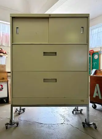 Older Steelcase File Parts Cabinet