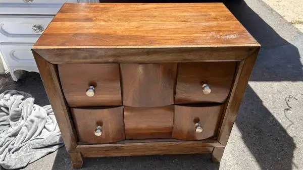 Jovie collection Bedroom 1 nightstand rustic and modern brown L28”*D17”*H26