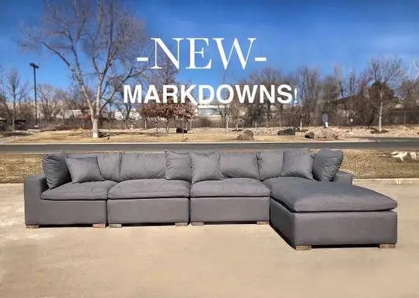 Modern contemporary 5pc sectional modular sofa set - brand new