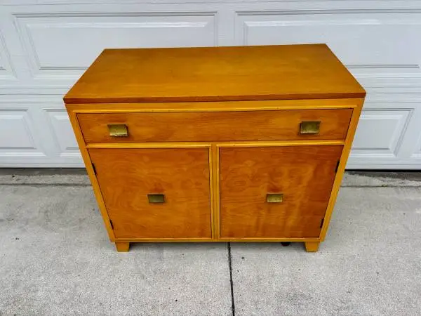 Mid Century modern mcm 1960s Console Cabinet Danish modern chest dresser buffet.