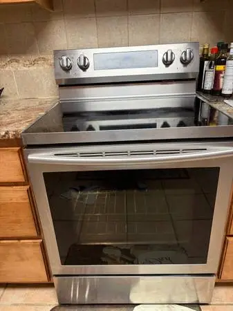 Samsung 5 burning electric range