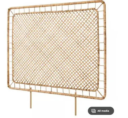 2 IKEA TOLKNING Headboard, handmade rattan