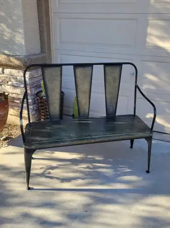 Metal bench