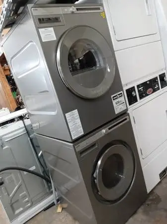 ★Asko 24 gray stackable front load washer and dryer set