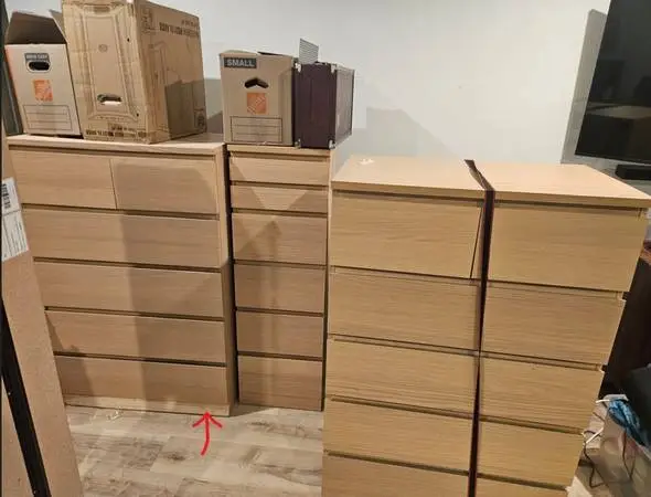 (3) Ikea Chest of Drawers Storklinta 6 Drawer