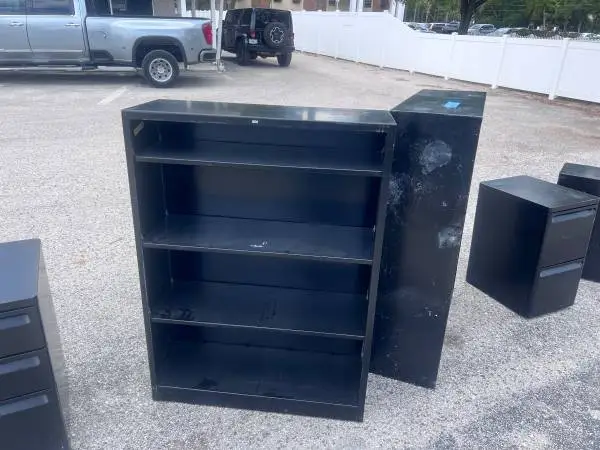Black Metal Office Book Shelves