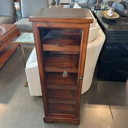Cigar Cabinet W/ Glass Door - 12X14X42H