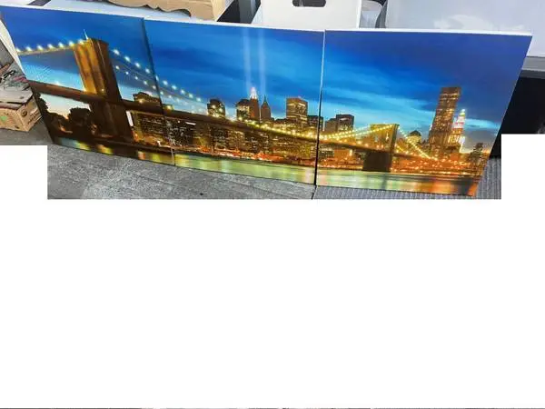 3pc Brooklyn Bridge /New York skyline Wall Art