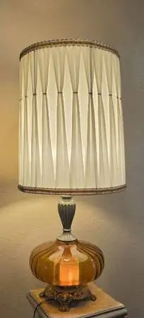 Beautiful Amber Modern Lamp