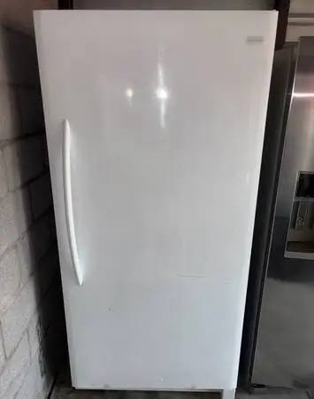 White Frigidaire Standing Freezer