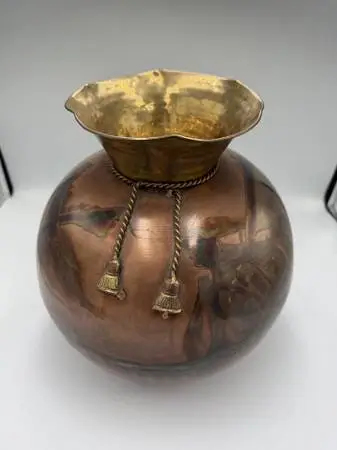 Vintage Copper Pot- 10X10.5H