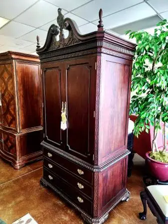 Georgian Furnishing Mahogany Armoire-NOW