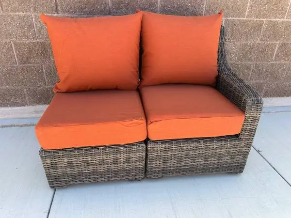 New outdoor patio furniture seating set sunbrella