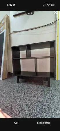 Console table and bookcase