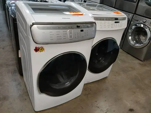 Samsung steam 6.0 cu ft washer and gas dryer