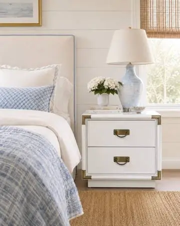 Serena & lily white side table
