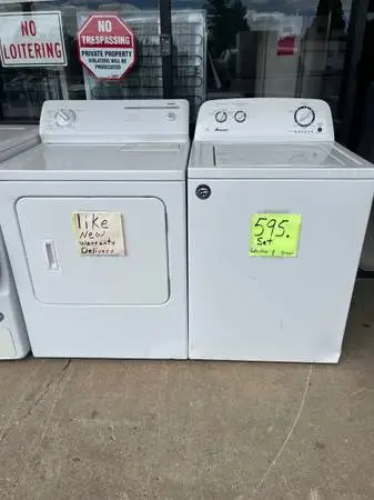 Washer dryer set whirlpool excellent warranty delivery call/text