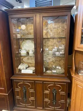 VINTAGE SPANISH  REVIVAL STYLE HUTCH  1960s – 1970s