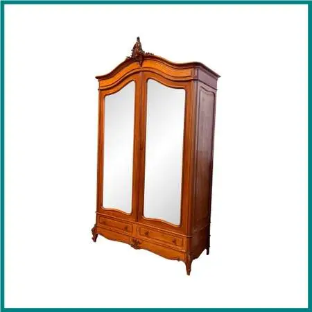 Louis Xv Style Mirrored Armoire