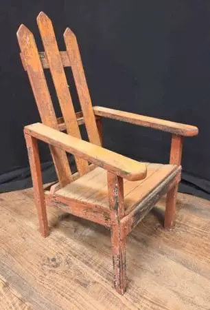 antique Primitive childs chair, at Yardley Antiques