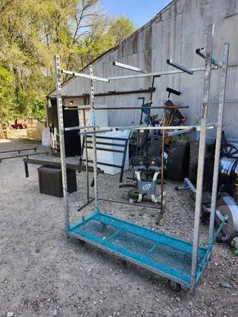 Mobile Industrial garment or storage rack