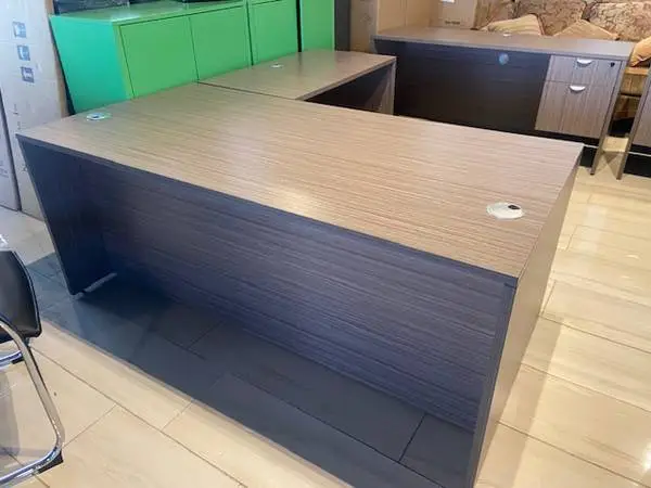 EXECUTIVE DESK L SHAPE 72X84 GRAY SALE!!