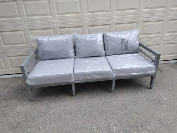 Outdoor patio deep seating sofa