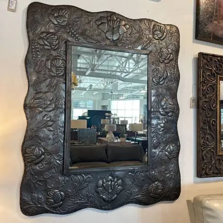 Mexican Hojalata Tin Mirror- 45X1X54.5H