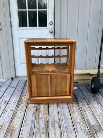Wooden Wine Rack Cabinet