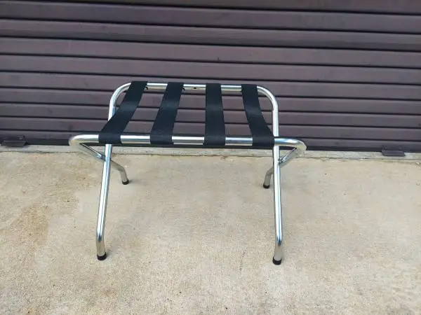 Vintage Chrome Luggage Rack.
