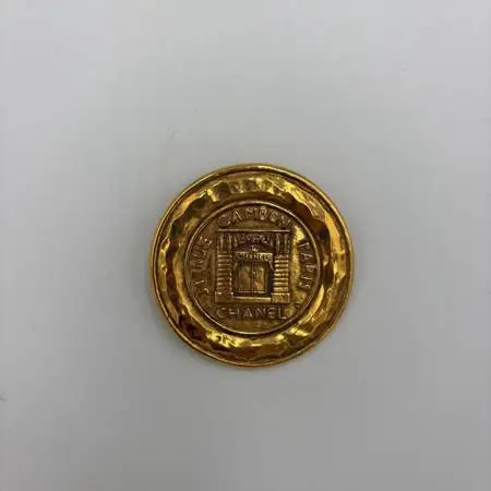 Vintage 31 Rue Cambon Storefront Medallion Brooch