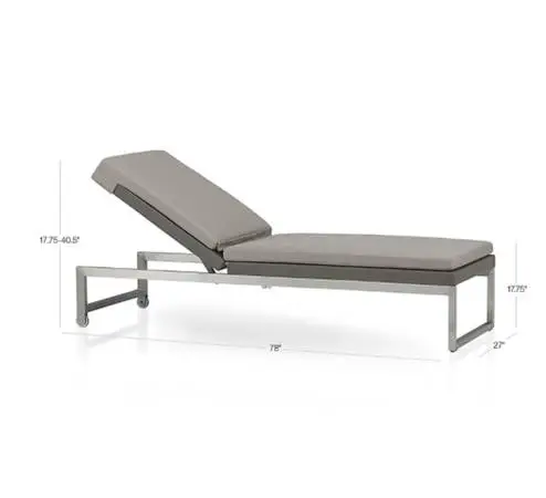 Crate and Barrel Pool Lounge Chair and Cushion