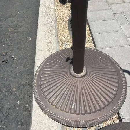 Round Rust Umbrella Stand