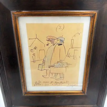 Trip to Paris 2 Framed Giclee By Pablo Picasso- 13.5X15.5H