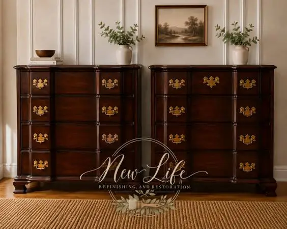 ✨ Restored Vintage Pormacraft Mahogany Chest Set – Pristine Condition ✨