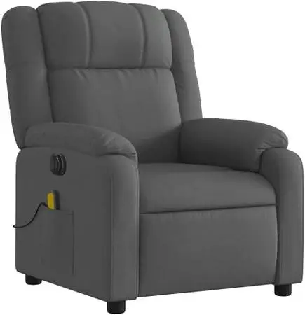 Casafoyer Electric Massage Recliner Chair Dark Gray Fabric #24256