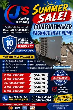 ☀️SUMMER SALE☀️Save Now 2-3-4-5 Ton Heat Pump HVAC Units On Sale