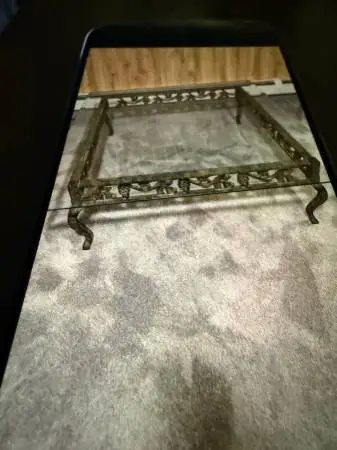 Glass & Metal Coffee Table