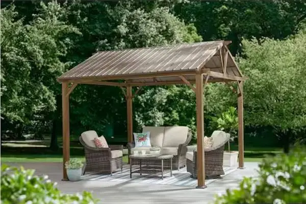 Hampton Bay Providence Place 11x10ft Hard Top Patio Gazebo