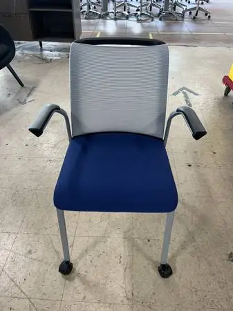 Steelcase Reply Stacking Chairs - Blue Seat (NW Office Liquidations)